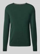 Wollen pullover van scheerwol met labeldetail, model 'Leno'