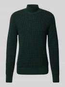 Gebreide pullover met ribboorden