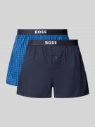 Boxershort met elastische band in een set van 2 stuks