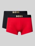 Boxershort met elastische logo in band in een set van 2 stuks