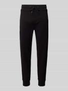 Slim fit sweatpants met structuurmotief, model 'Lamont'