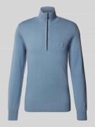 Gebreide pullover met labeldetail, model 'Kanobix'