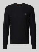 Gebreide pullover met ribboorden, model 'Anion'