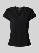 T-shirt met strass-steentjes, model 'Ecrys'