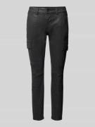 Regular fit broek in leerlook