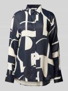 Regular fit overhemdblouse van viscose met deelnaden