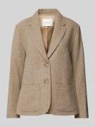 Regular fit blazer met reverskraag