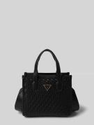 Mini tote bag met labeldetails, model 'SILVANA'