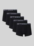 Boxershort met label in band in een set van 5 stuks