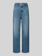 Regular length wide fit jeans met steekzakken opzij, model 'LUMA'