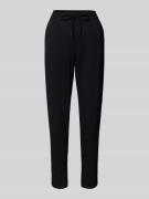 Regular fit stoffen broek met bandplooien, model 'Elopa'