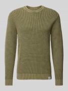 Gebreide pullover met labeldetail, model 'Maddox'