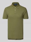 Slim fit poloshirt met logostitching