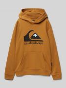 Hoodie met labelprint