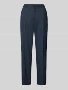 Slim fit stoffen broek met persplooien