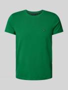 Slim fit T-shirt met ronde hals