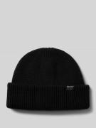 Beanie met labeldetail, model 'FEODORE'