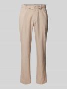 Regular fit stoffen broek met structuurmotief, model 'SMITH'