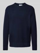 Gebreide pullover met ribboorden, model 'HENNY'