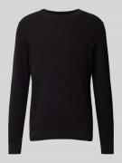 Gebreide pullover met ribboorden, model 'ROSS'