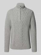 Gebreide pullover met kabelpatroon, model 'Jacob'