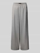 Wide leg stoffen broek met elastische band, model 'CEILING'