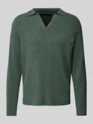 Gebreide pullover met ribboorden, model 'RUSTINO'