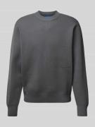 Gebreide pullover met labelprint, model 'VESTERBRO'