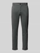 Slim fit stoffen broek met verkort model