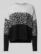 Pullover met all-over motief, model 'JADE'