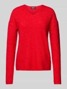 Regular fit gebreide pullover met V-hals, model 'CAMILLA'