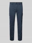 Tapered fit cargobroek met riemlussen, model 'Driver'