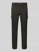 Tapered fit cargobroek met riemlussen, model 'Driver'