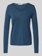 Regular fit gebreide pullover met V-hals