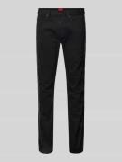 Slim fit jeans met pailletten, model 'HUGO 708'