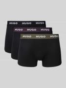 Boxershort met band met label in een set van 3 stuks