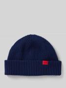 Beanie met labeldetail, model 'Xush'