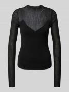 Gebreide pullover met V-hals, model 'Samea'