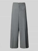 Wide leg stoffen broek met persplooien, model 'eden'