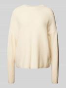 Gebreide pullover met ronde hals, model 'MERINAA'