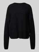 Gebreide pullover met ronde hals, model 'MERINAA'