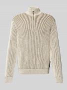 Gebreide pullover met opstaande kraag, model 'MAATEY'