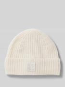 Beanie met brede omslag