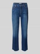 Straight leg jeans in verkorte pasvorm, model 'FRANCESCA'