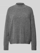 Gebreide pullover met opstaande kraag