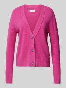 Regular fit cardigan van wol met V-hals