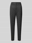 Slim fit stoffen broek met steekzakken