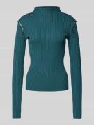 Gebreide pullover met opstaande kraag, model 'MAGLIA'