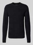 Gebreide pullover met structuurmotief, model 'Karl'