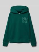 Hoodie met labelprint